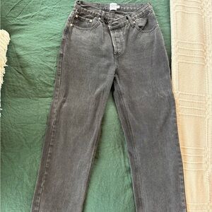 Princess Polly Black Denim Jeans